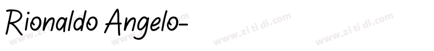Rionaldo Angelo字体转换